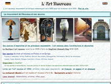 Tablet Screenshot of lartnouveau.com